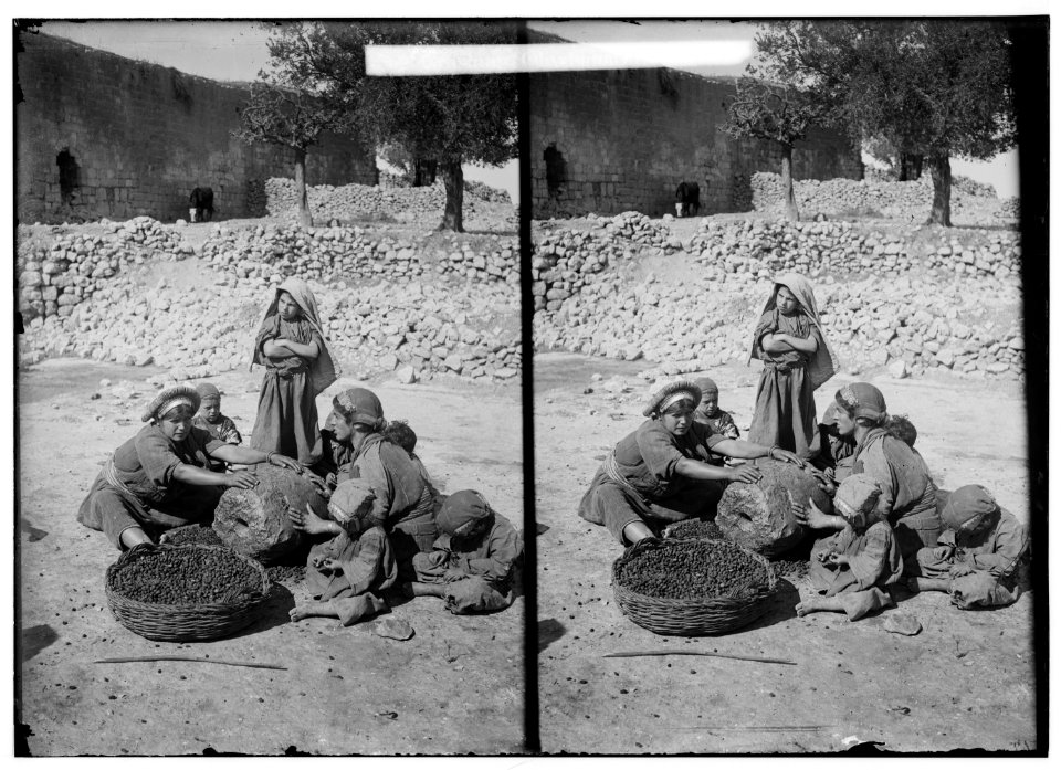Costumes, characters, etc. Crushing olives LOC matpc.01258