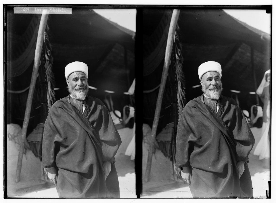 Costumes, characters, etc. Druse (i.e., Druze) sheikh LOC matpc.01240