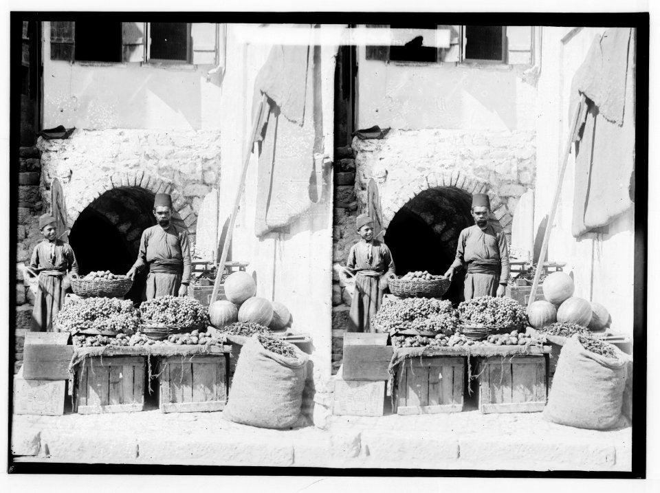 Costumes, characters, etc. Fruit vendor LOC matpc.01248