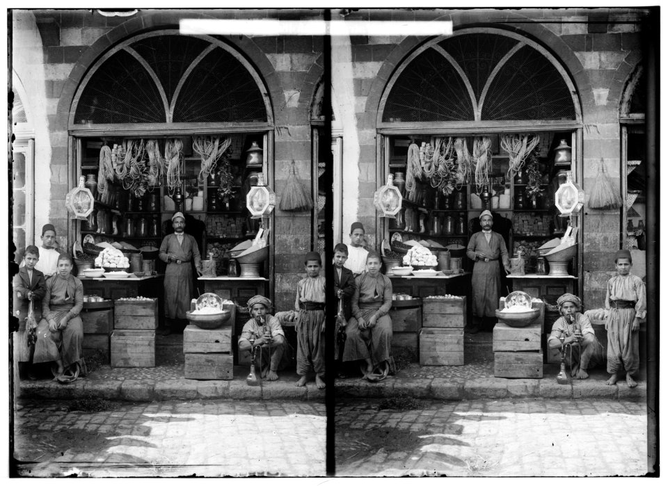 Costumes, characters, etc. Grocer's shop LOC matpc.01246