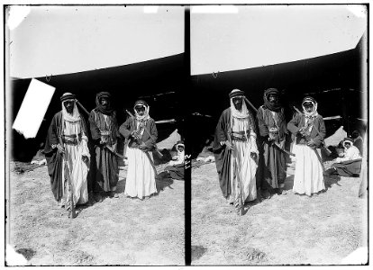 Costumes, characters, etc. Group of Bedouins LOC matpc.01272