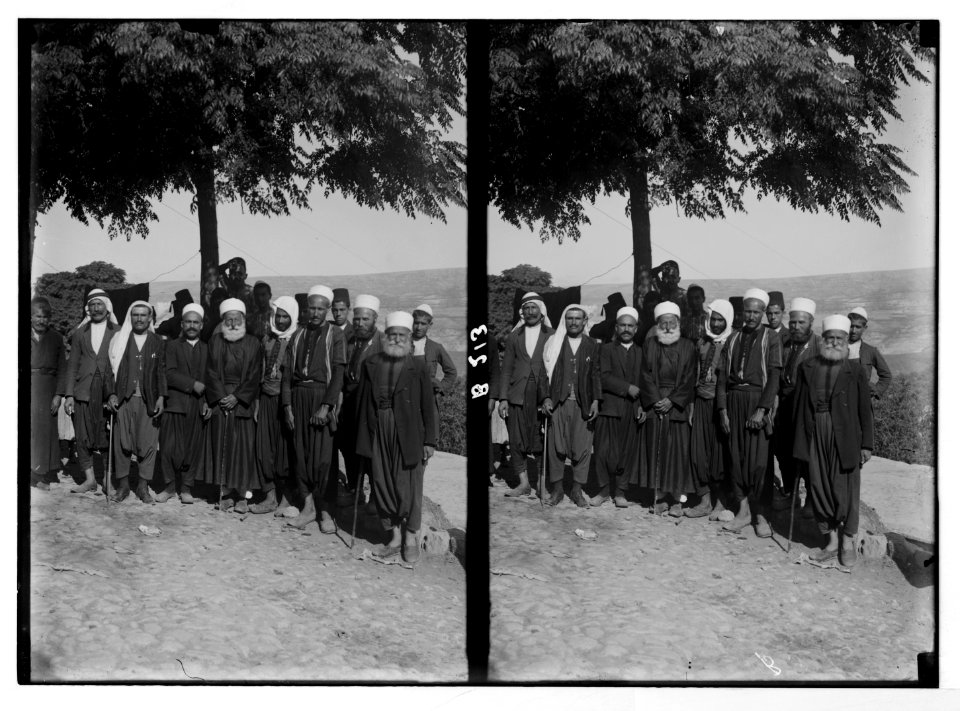 Costumes, characters, etc. Group of Druse (i.e., Druze) LOC matpc.05612