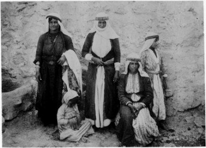 Costumes, characters, etc. Group of Druse (i.e., Druze) women LOC matpc.00072