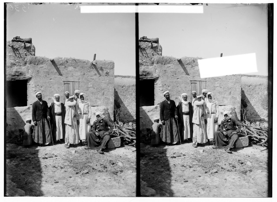 Costumes, characters, etc. Group of Druse (i.e., Druze) men LOC matpc.01239