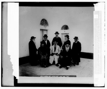 Costumes, characters, etc. Group of old Jewish men LOC matpc.00075