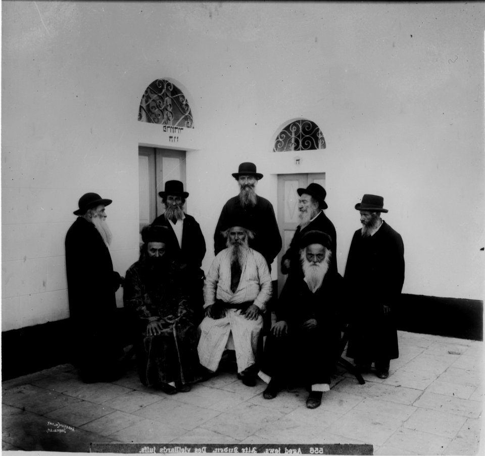 Costumes, characters, etc. Group of old Jewish men LOC matpc.00075