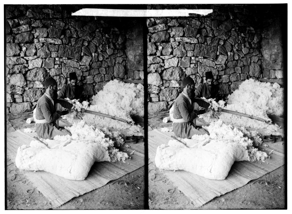 Costumes, characters, etc. Jews carding cotton LOC matpc.01253