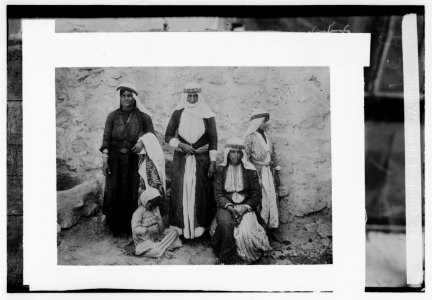 Costumes, characters, etc. Group of Druse (i.e., Druze) women LOC matpc.00072