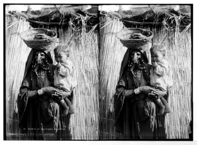Costumes, characters, etc. Mother and baby of Beersheba District LOC matpc.06419