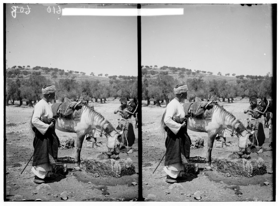 Costumes, characters, etc. Peasant watering his horse LOC matpc.01226