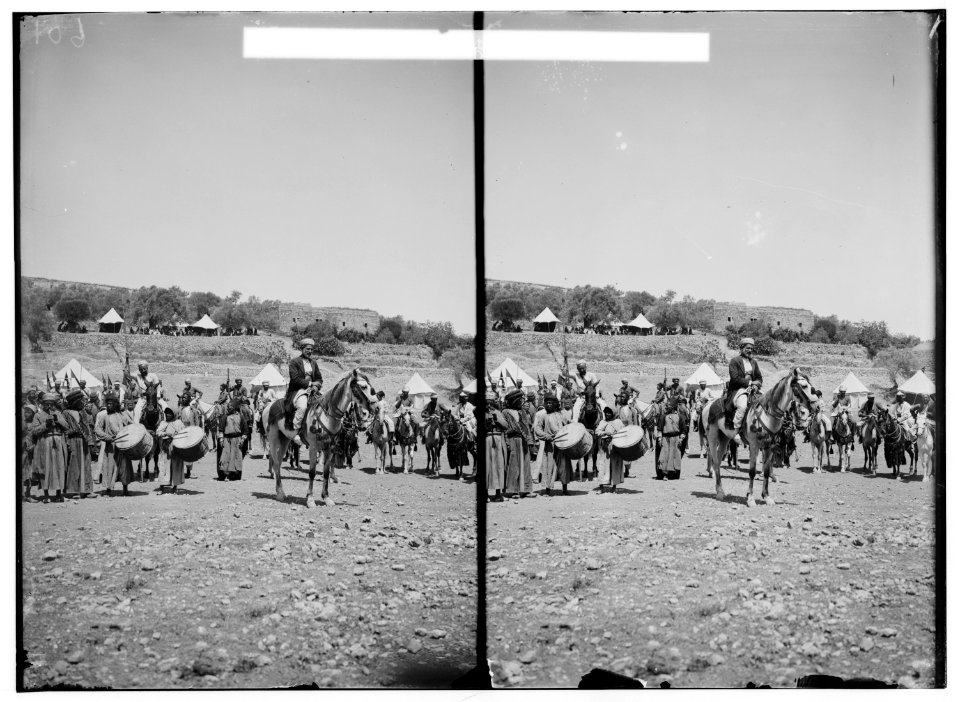 Costumes, characters, etc. Sheikh of Kirjath-Jearim and native band LOC matpc.01295