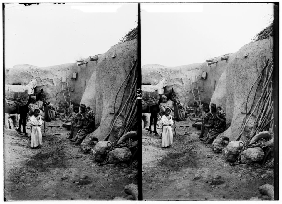Costumes, characters, etc. Village home, Jezreel LOC matpc.01260