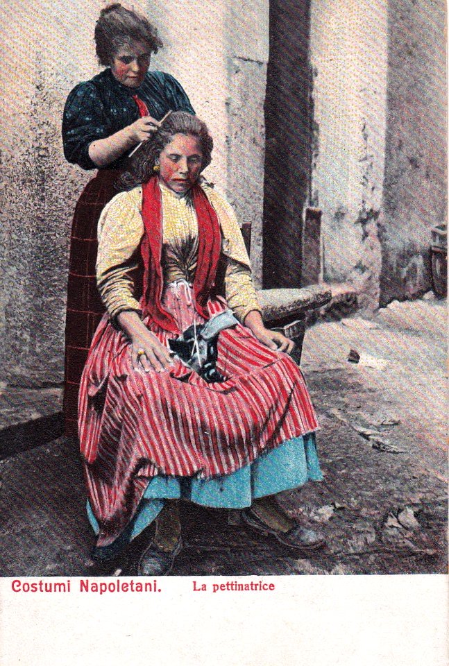 COSTUMI NAPOLETANI - Ed.Ragozino - La Pettinatrice (Naples, Hairdresser)