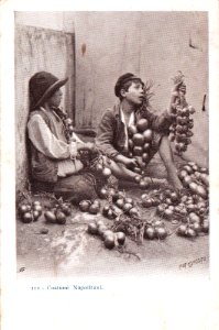 COSTUMI NAPOLETANI - Fot.Esposito - Giovani Venditori di Cipolle (Neapolitan boys selling onions)