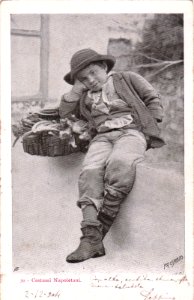 COSTUMI NAPOLETANI - Fot.Esposito - Bambino con Verdure 1904