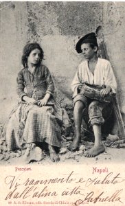 Costumi Napoletani - Pescatori 1908