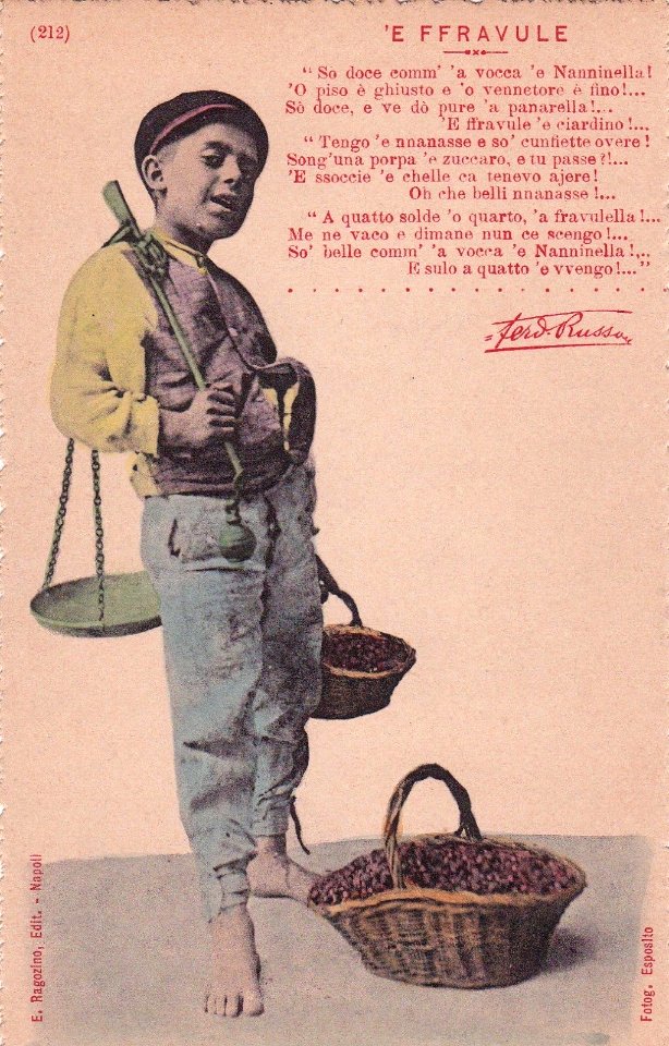 COSTUMI NAPOLETANI - Poesia Russo - 'E Ffravule