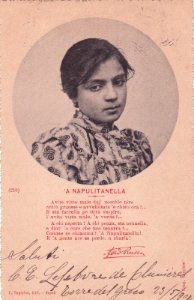 COSTUMI NAPOLETANI - Poesia Russo - 'A Napulitanella 1901