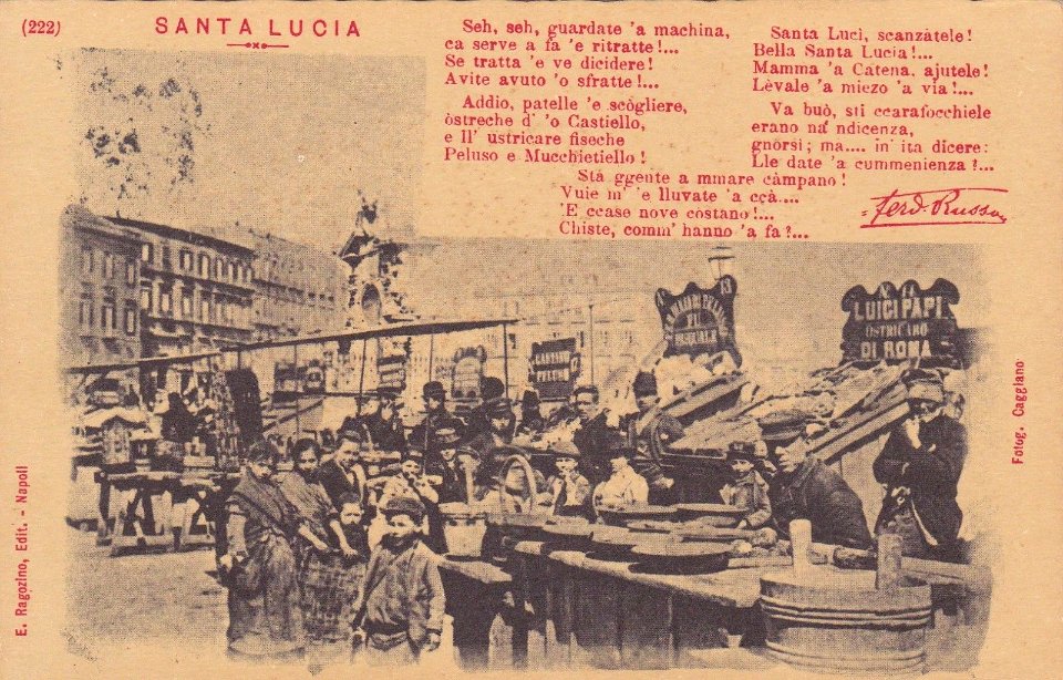 COSTUMI NAPOLETANI - Poesia Russo - Santa Lucia