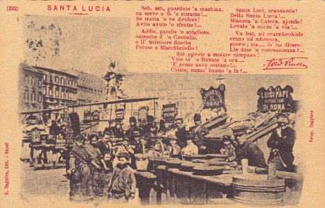 COSTUMI NAPOLETANI - Poesia Russo - Santa Lucia