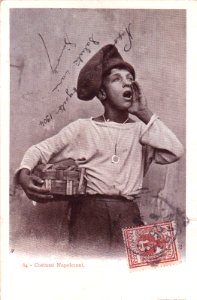 COSTUMI NAPOLETANI - Fot.Esposito -Giovane Scugnizzo 1904