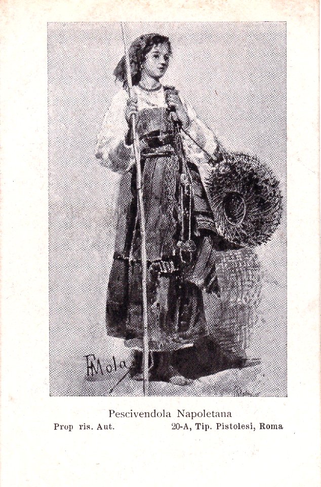 COSTUMI NAPOLETANI - Pescivendola Napoletana - F.Mola