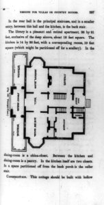 Cottage-villa in the rural Gothic style, residence of William J. Rotch of New Bedford, Mass., built from the plans of Mr. Davis- principal floor plan LCCN96514258