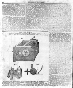 Cotton Gins...the machine invented by Eli Whitney, for ginning cotton, politely sent to us from the U.S. Patent Office LCCN2005683642