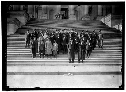 COTTON GROWERS ON CAPITOL STEPS. CONGRESSMAN TOM HEFLIN OF ALABAMA, FRONT CENTER LCCN2016864174