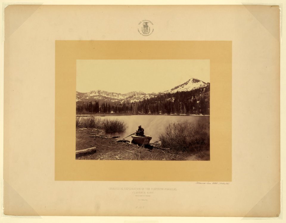 Cottonwood Lake, Utah (Wahsatch) - T. H. O'Sullivan, phot. LCCN2004670828