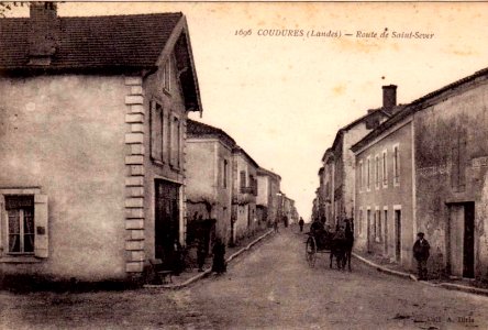 Coudures (Landes) - route de Saint-Sever