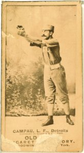 Count Campau, Detroit Wolverines, baseball card portrait LCCN2007686516