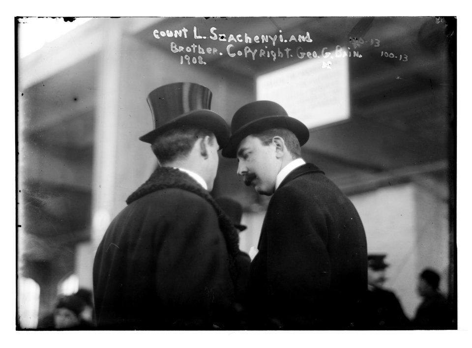 Count L. Szechenyi and brother talking together LCCN2014680576