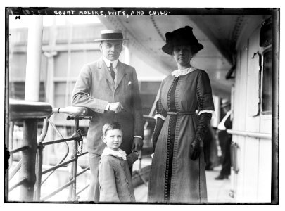 Count Moltke, wife, and child LCCN2014687122