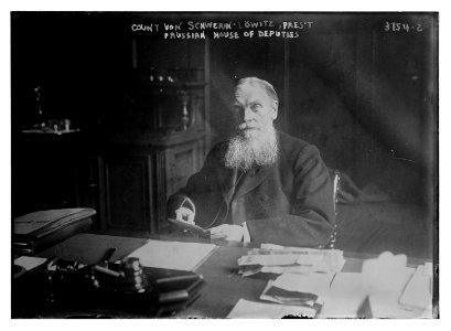 Count Von Schwerin - Lowitz, Pres't. Prussian House of Deputies LCCN2014700997