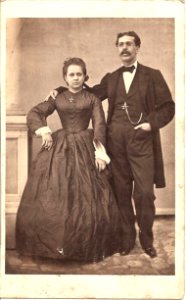 Couple ca 1865-85 photo