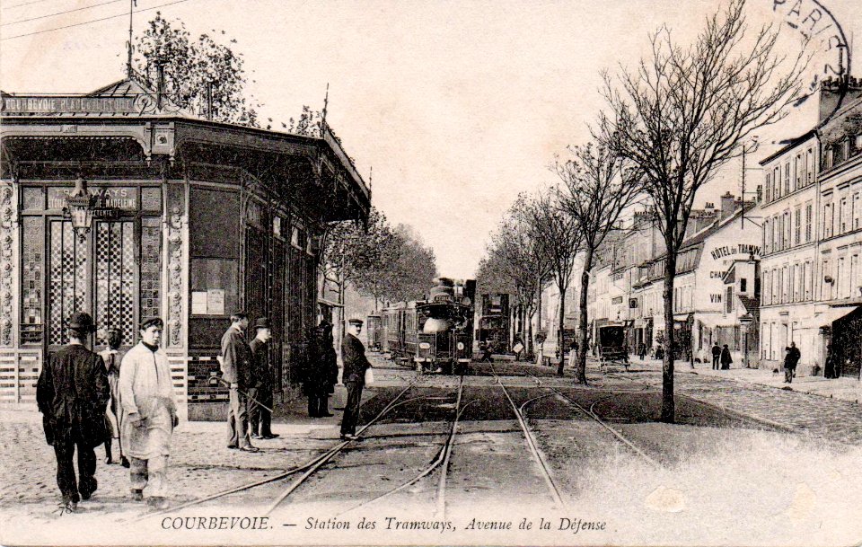Courbevoie tramway Francq TPDS Courbevoie-Etoile 1905
