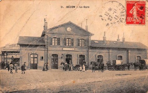 Courbevoie.Bécon-les-Bruyères.Gare.Calèches