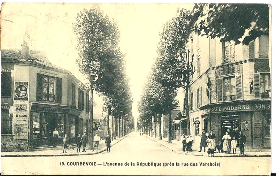 Courbevoie.Avenue de la République.Rue des Varebois
