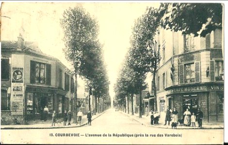 Courbevoie.Avenue de la République.Rue des Varebois