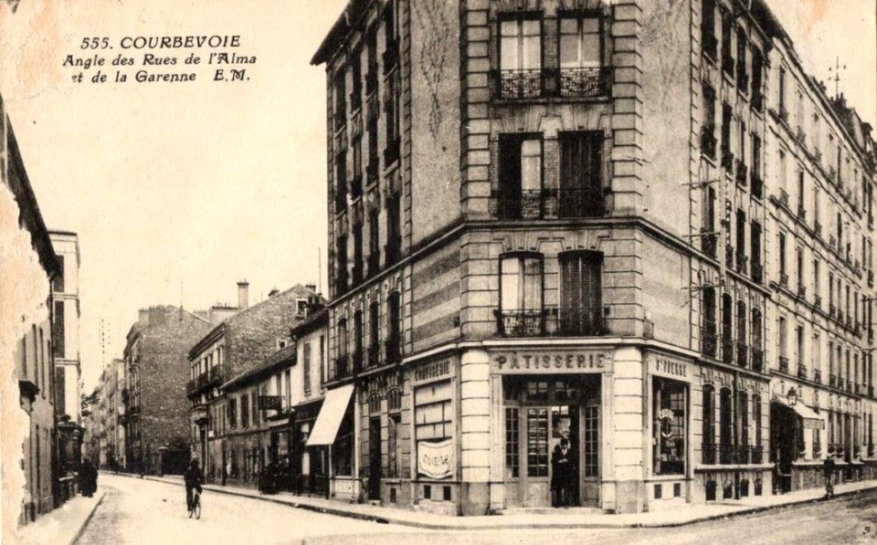 Courbevoie.Rue de l'Alma.Rue de la Garenne