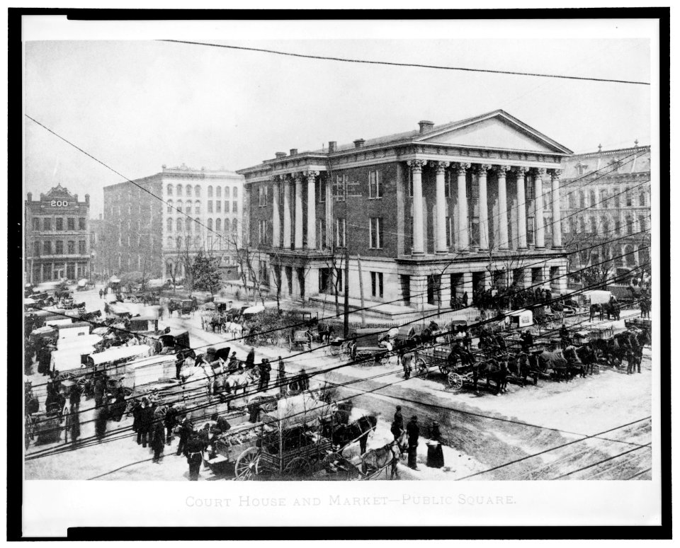 Courthouse and Market - Public Square, Nashville, Tenn. LCCN2003675166
