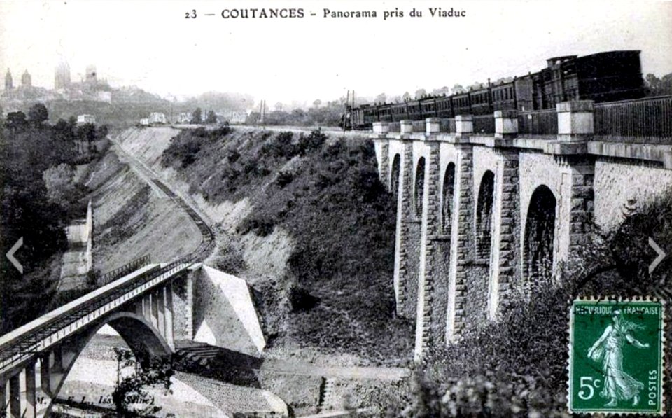 Coutances - Panorama pris du Viaduc