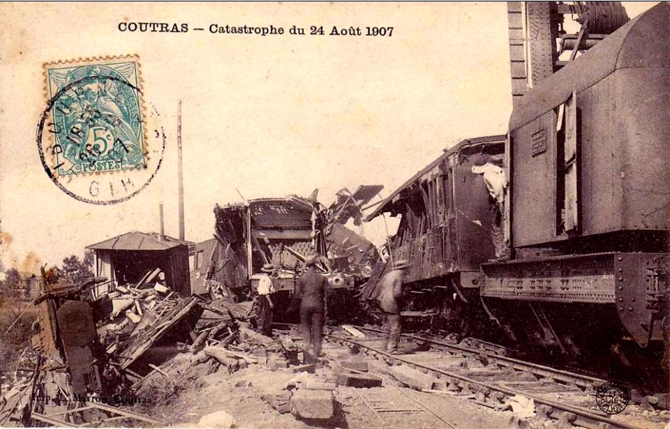 Coutras - accident ferroviaire 1907 1