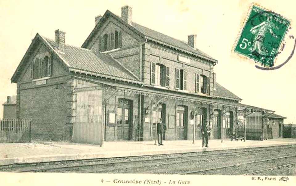 Cousolre - Gare en octobre 1908