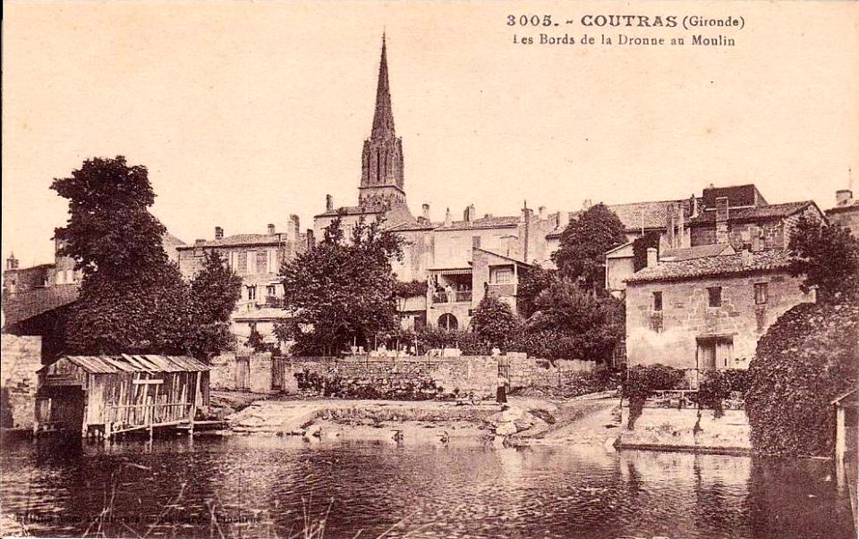 Coutras - La Dronne au moulin hongrois 1a
