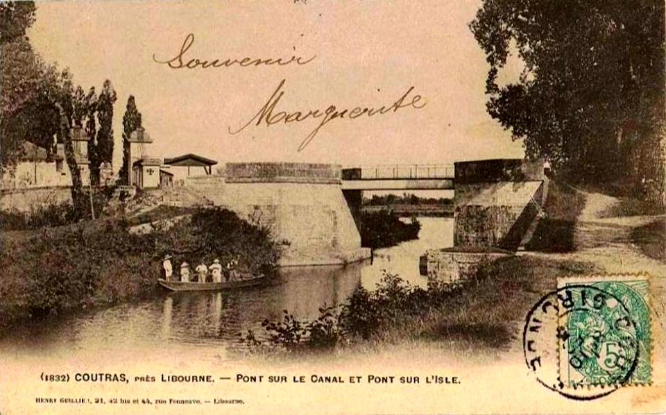 Coutras - pont sur le Canal de l'Isle