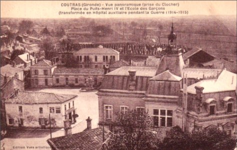 Coutras - vue du bourg prise du clocher 1