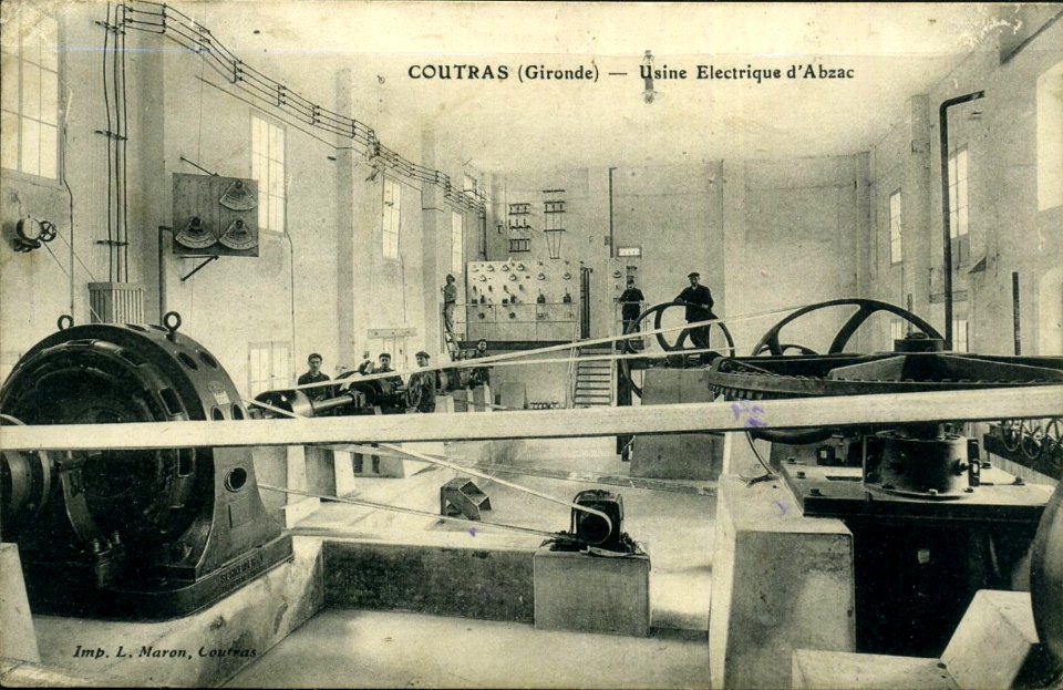 Coutras - usine électrique d'Abzac