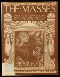 Cover of The Masses magazine with illustration of a farmer) - Drawn for The Masses by Robt. Robinson LCCN2013645860